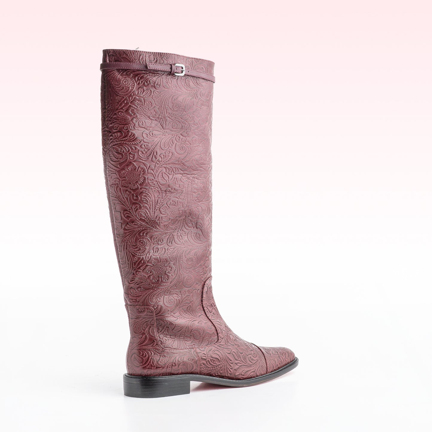 Bota Lyssa Brocado Vinho