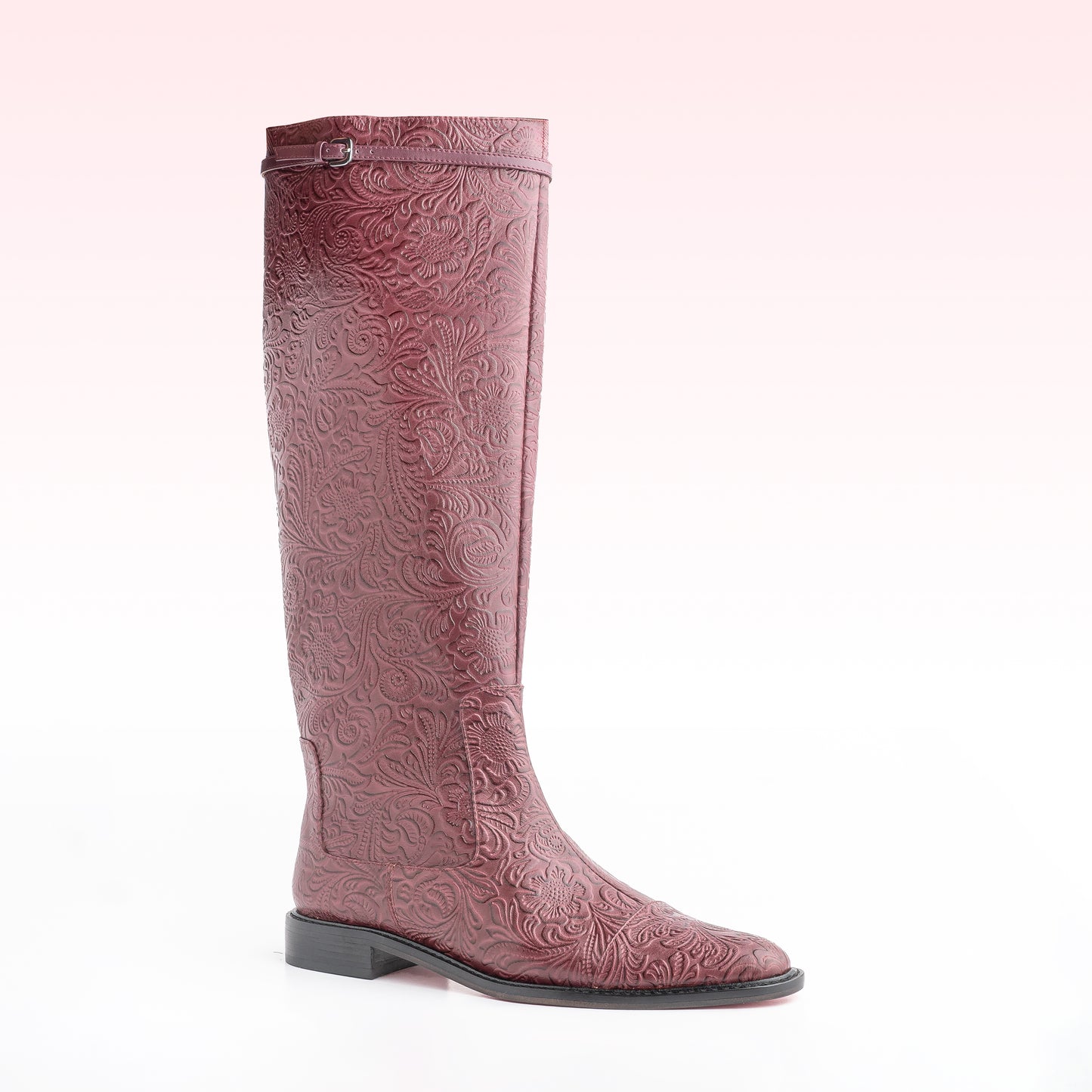 Bota Lyssa Brocado Vinho