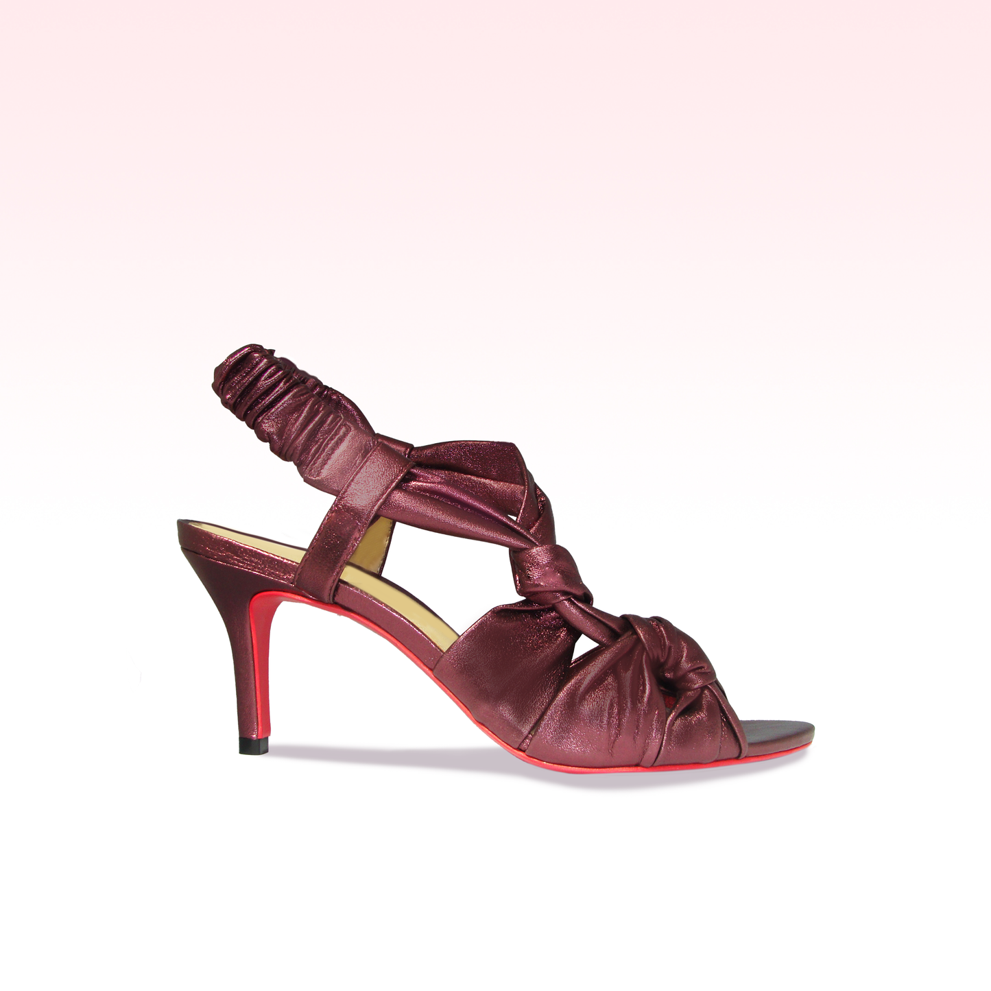 Sandália Celine Medium heel Bordô