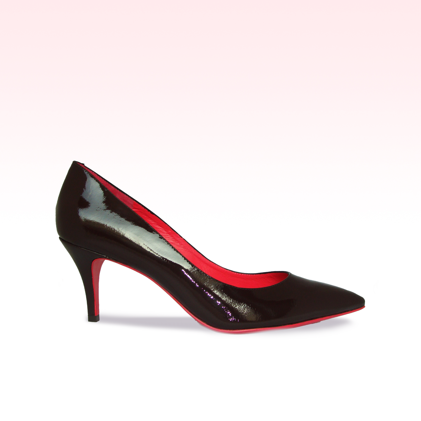 Scarpin Ninna Verniz Café