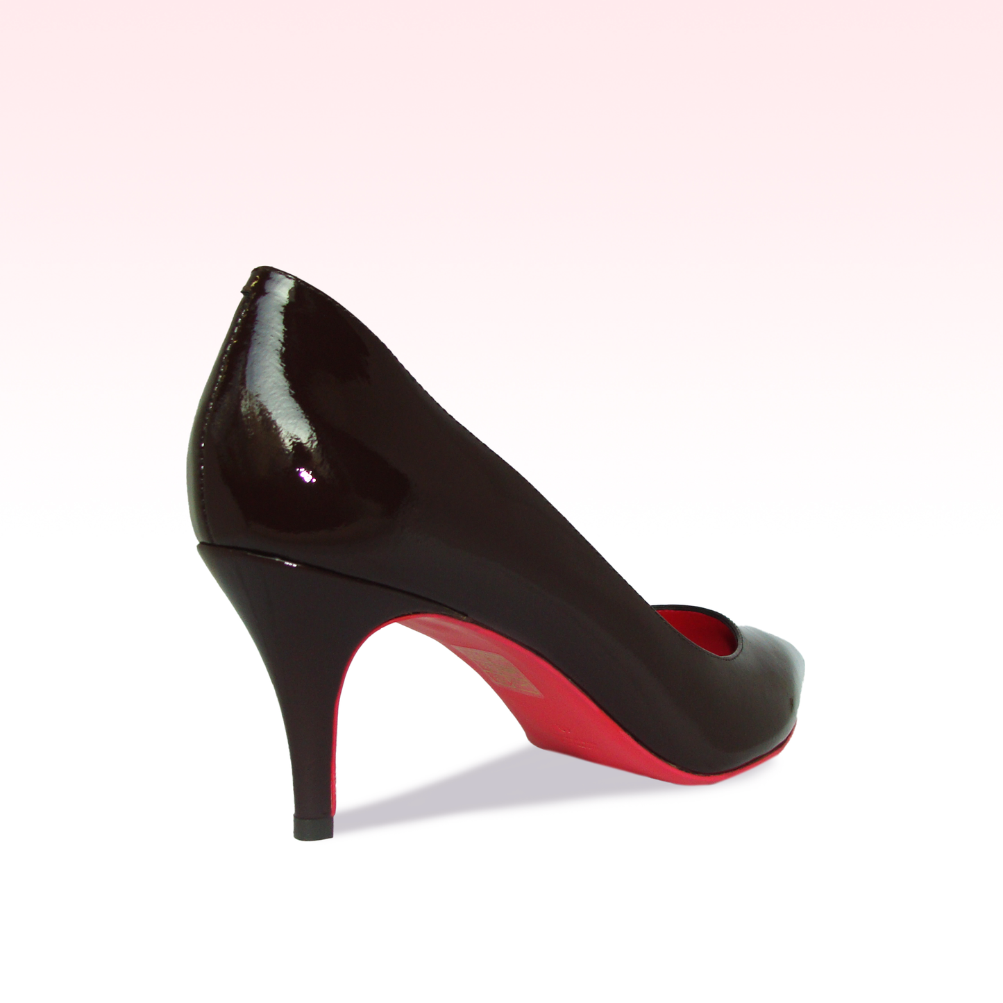 Scarpin Ninna Verniz Café