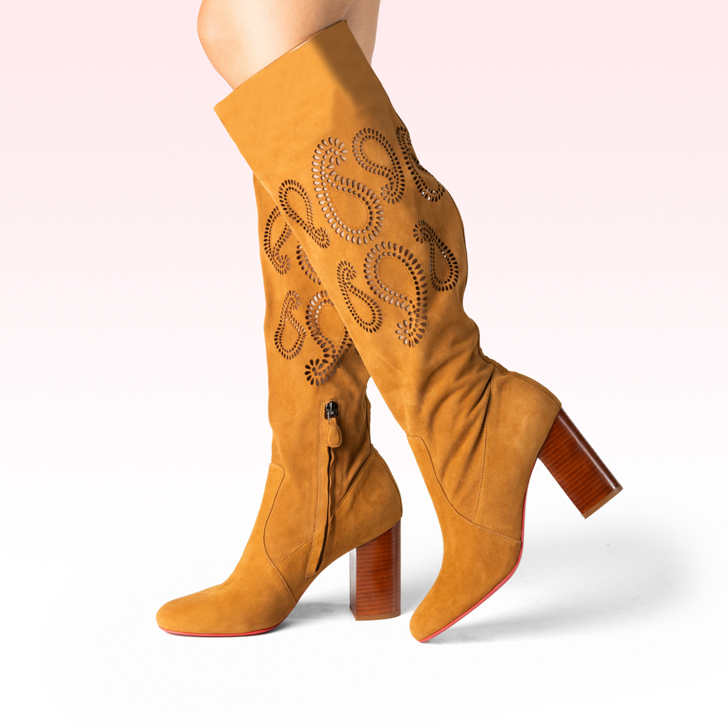 Bota Francine Camurça Camel