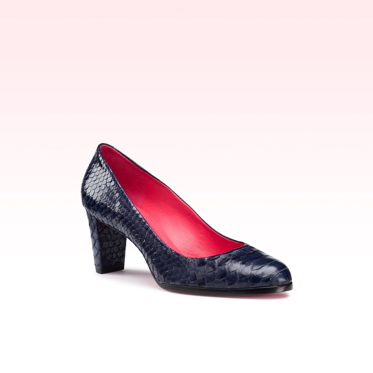 Scarpin Meg Python Marinho