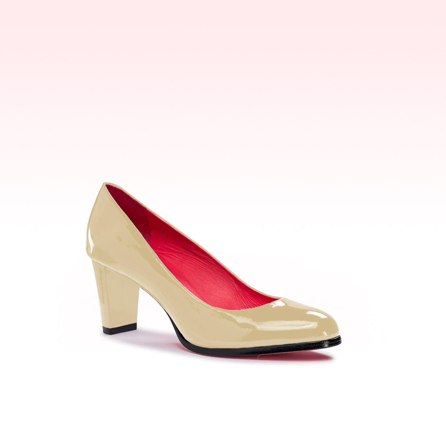 Scarpin Meg Verniz Caqui