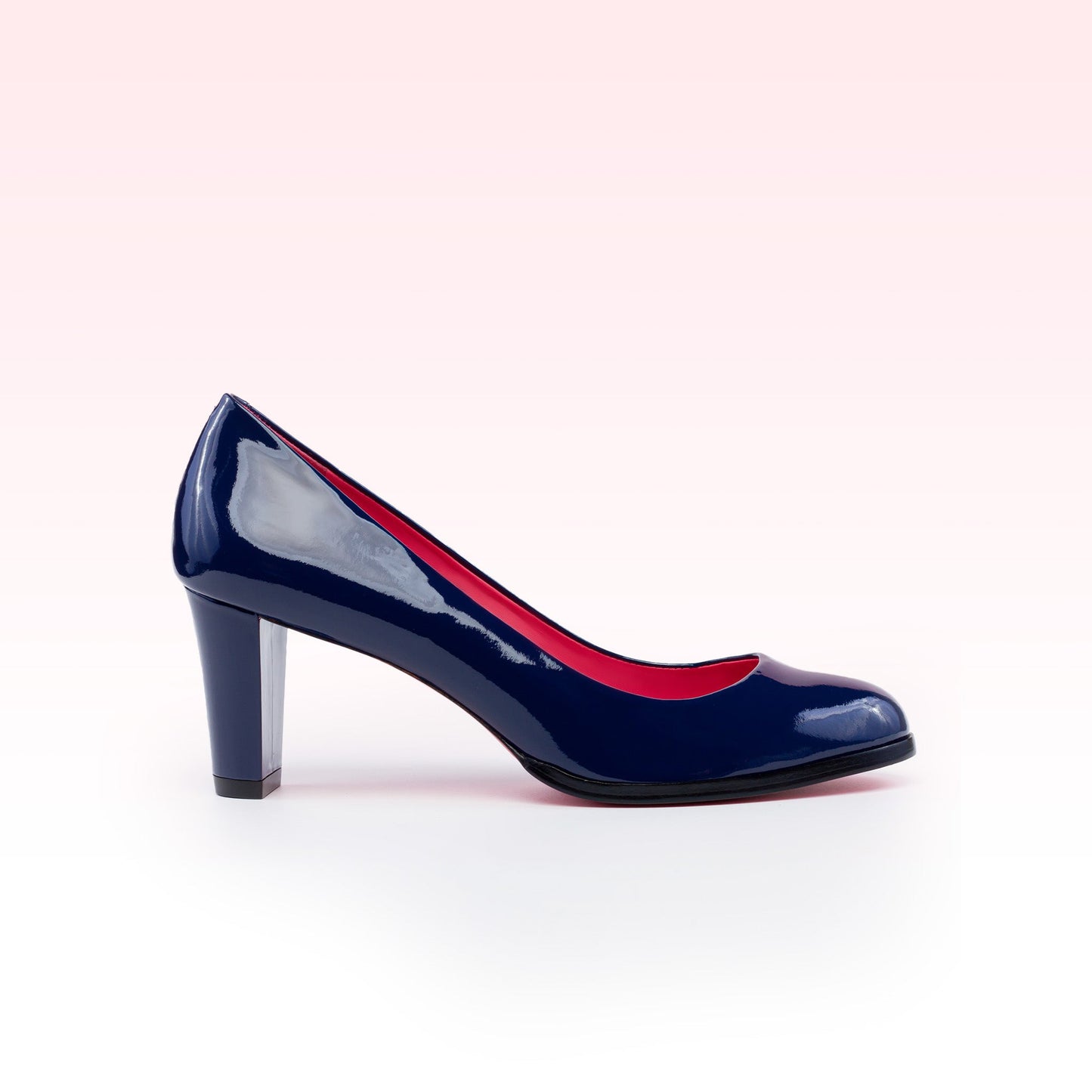 Scarpin Meg Verniz Safira