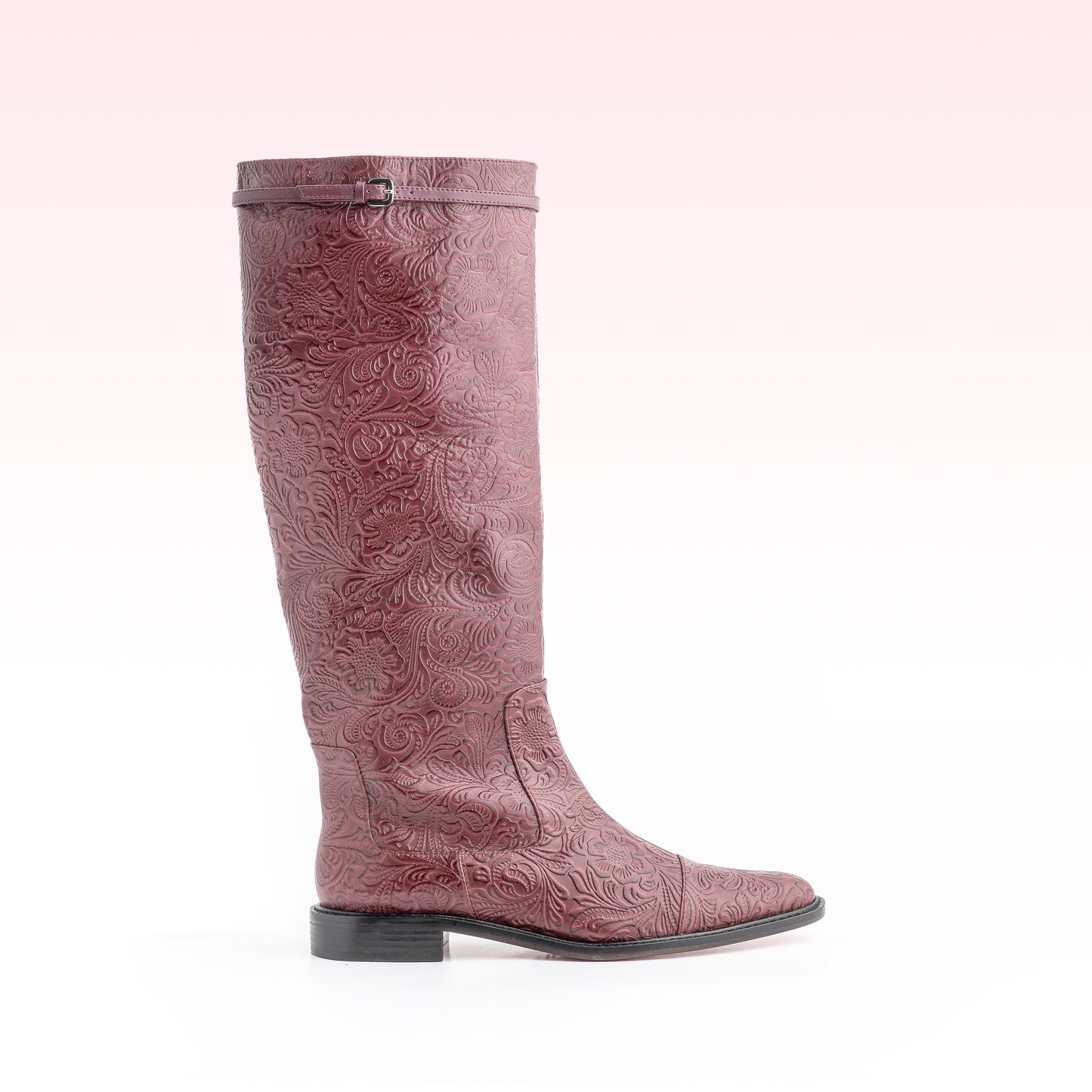 Bota Lyssa Brocado Vinho