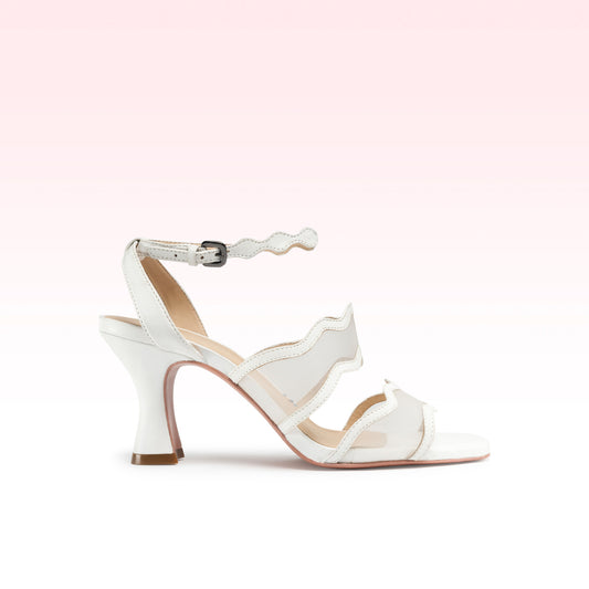 Sandália Gina Branco - Bridal Collection