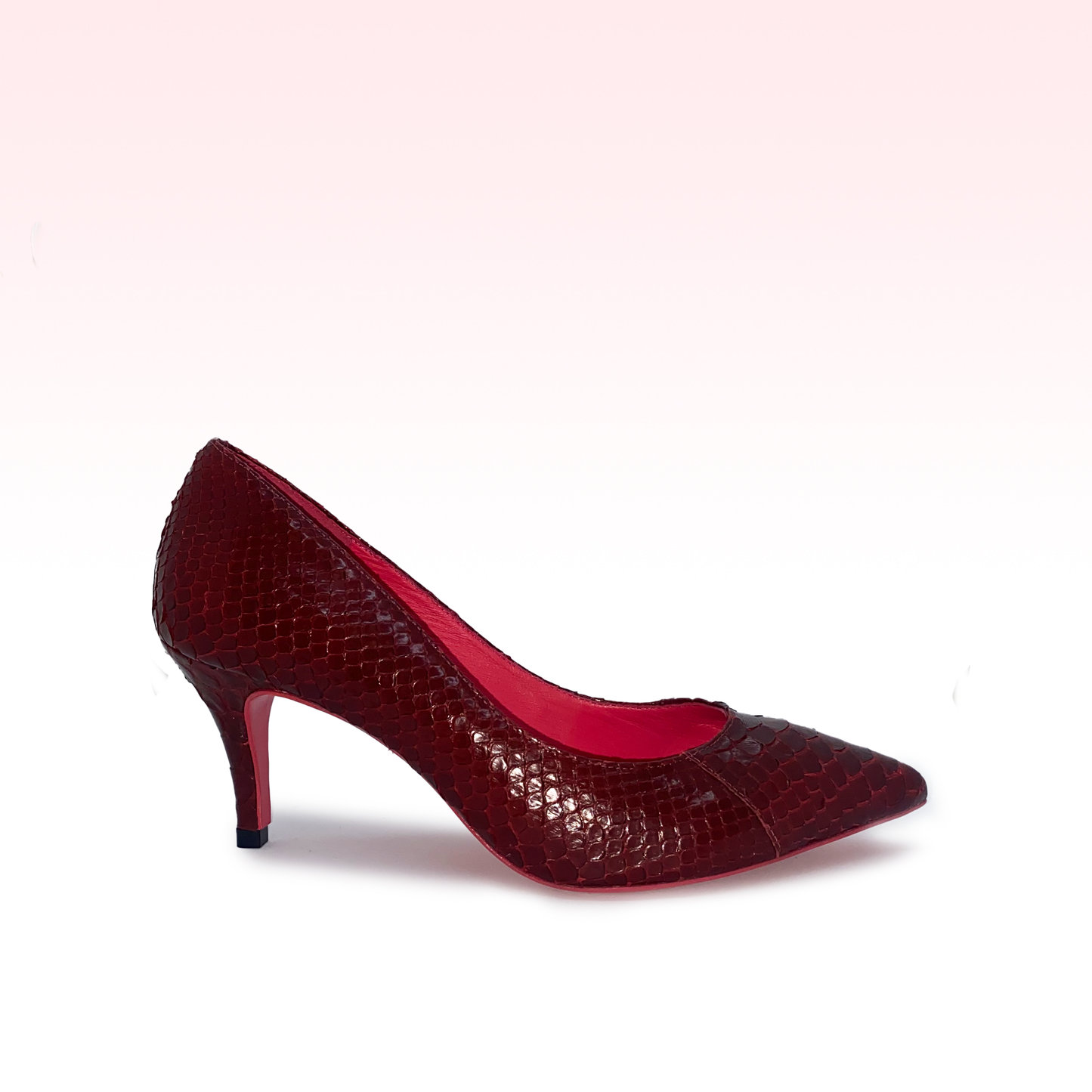 Scarpin Ninna Python Vermelho ZF