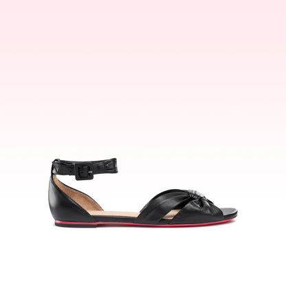 Rasteira Alana Flat Preto