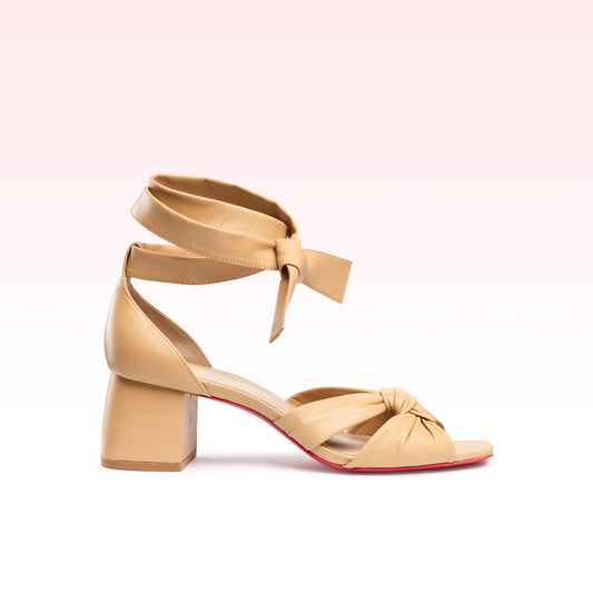 Sandália Alana Medium Block Creme