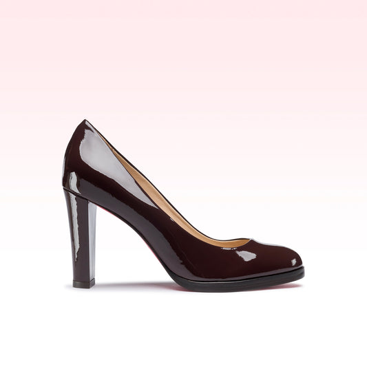 Scarpin Iza Verniz Café