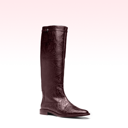 Bota Lyssa Brocado Vinho
