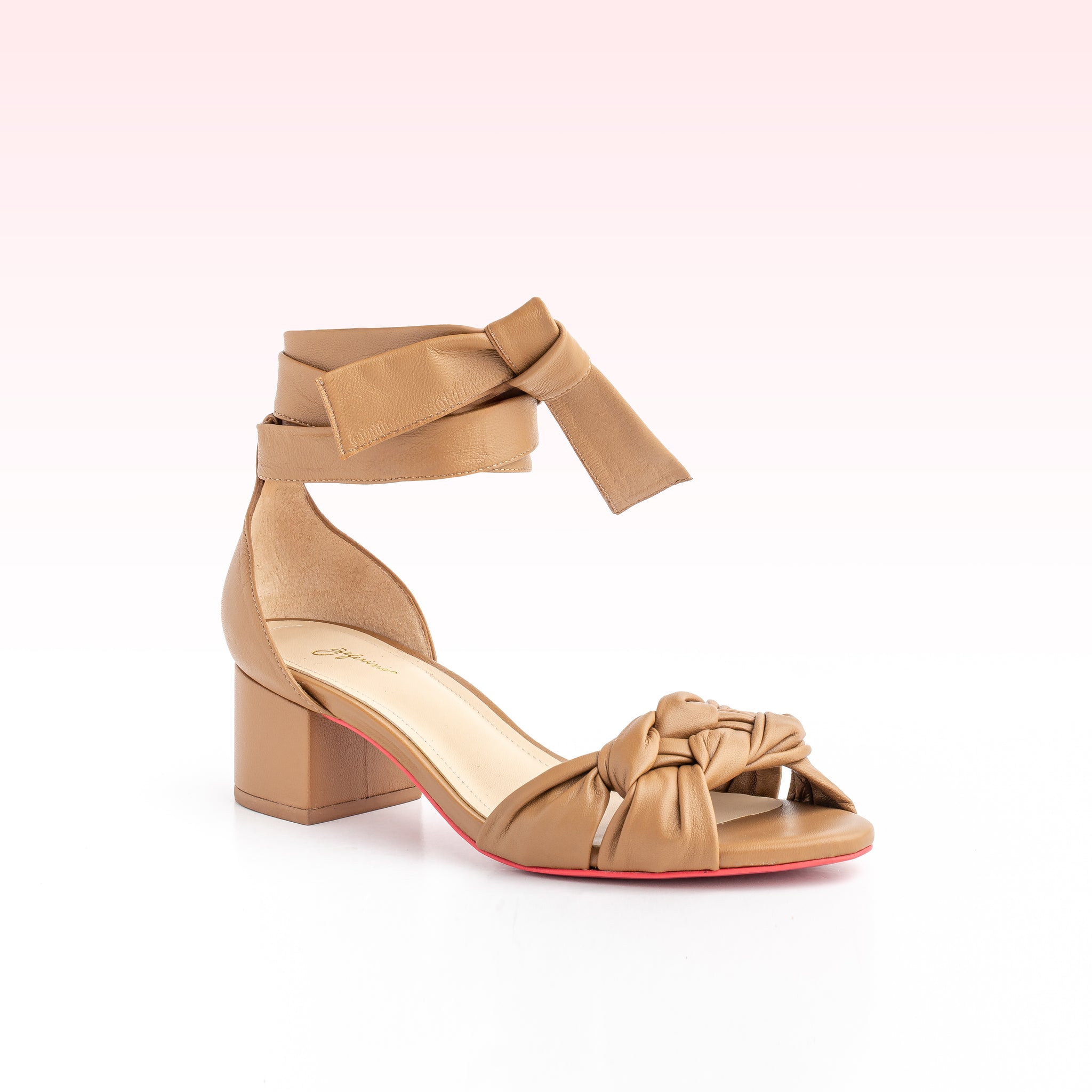 Sandália Wendy Medium Block Camel