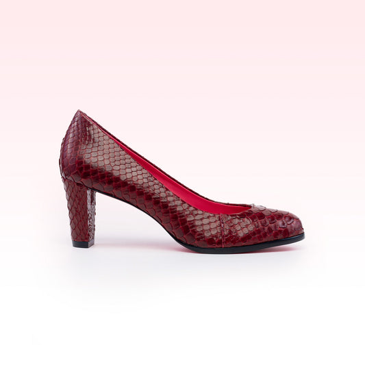 Scarpin Meg Python Vermelho ZF